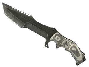 ★ Huntsman Knife | Black Laminate (Battle-Scarred)